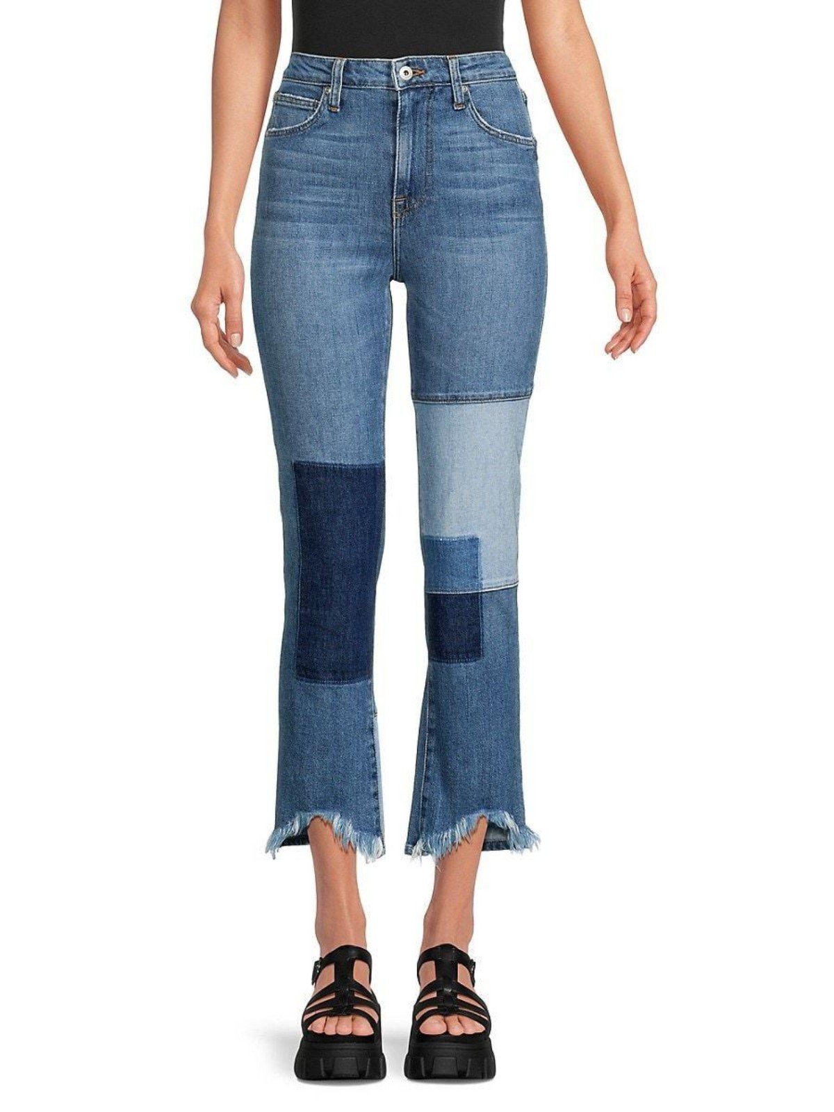 JONATHAN SIMKHAI Standard High-Rise Patchwork Jeans NWT - 26