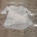 Gypsy 05 Boho high low sweater with lace back Small blue and off white