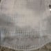 Gypsy 05 Boho high low sweater with lace back Small blue and off white