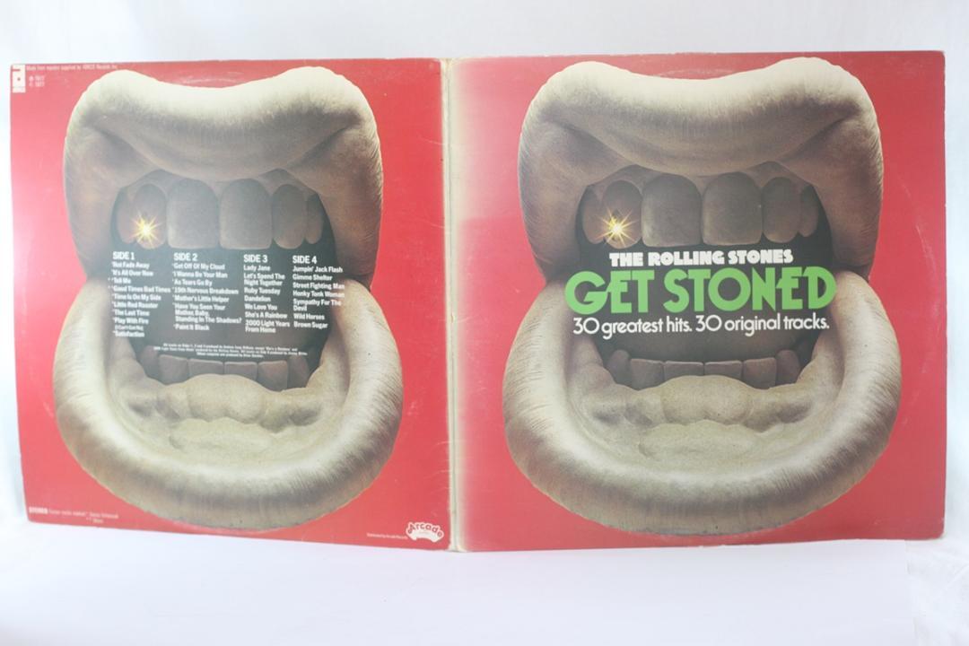 ROLLING STONES - GET STONED 1977 UK 1st DOUBLE VINYL LP ADE