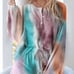 XXL -New 2PCS Comfy & Warm Tie Dye Pajama Top & Shorts Set