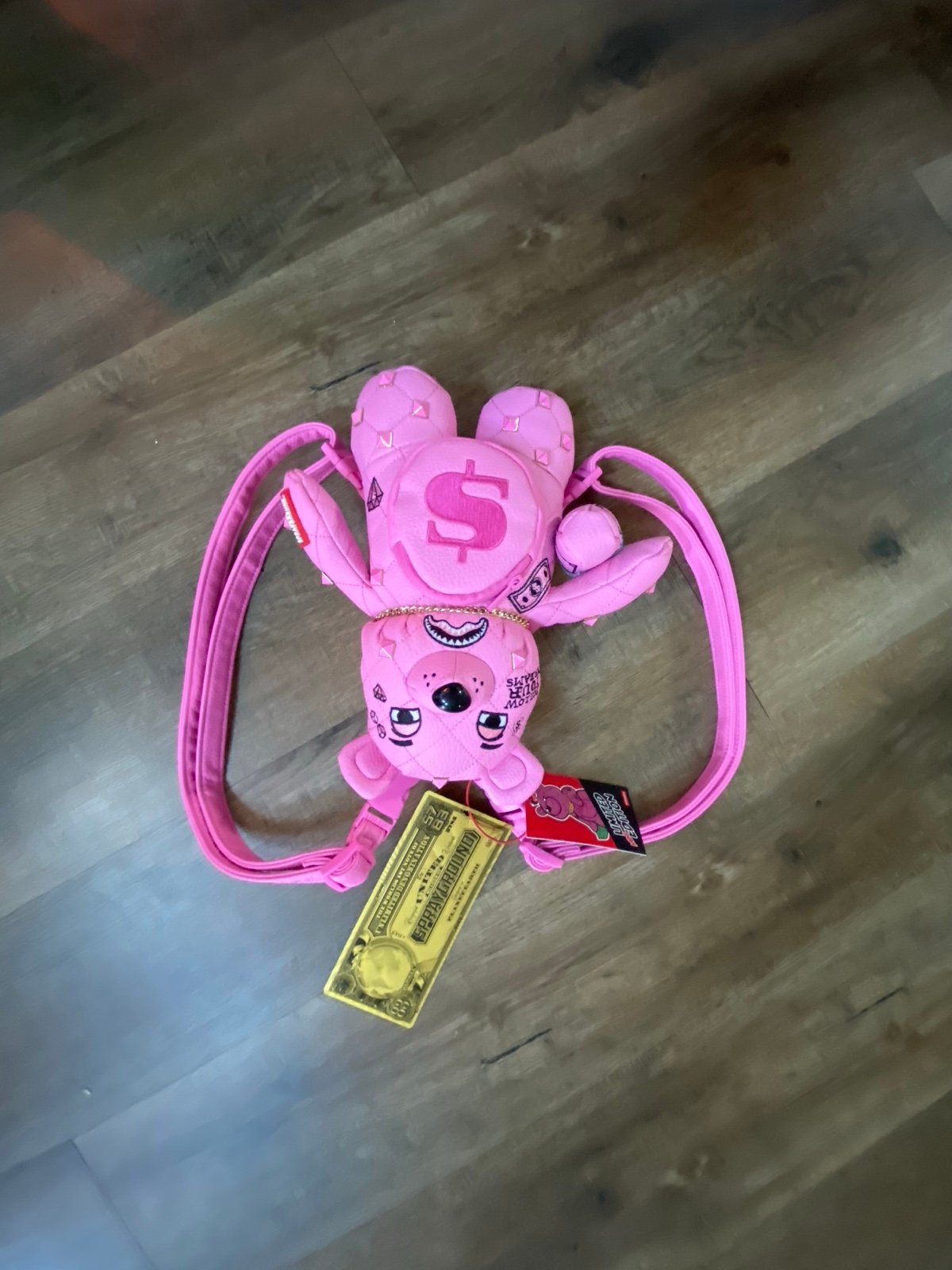 Limited edition, pink mini bear, backpack sprayground