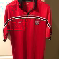 Nike USA US Soccer USMNT 1998 World Cup Away Jersey Size Large L MLS Red Adult