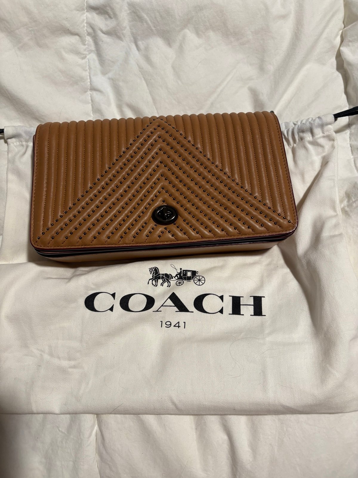 Coach Dinky With Quilting And Rivets