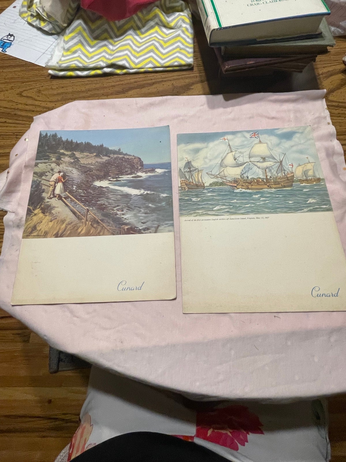 Vintage RMS Queen Mary Cunard John R Townsend 1949 lunch menu