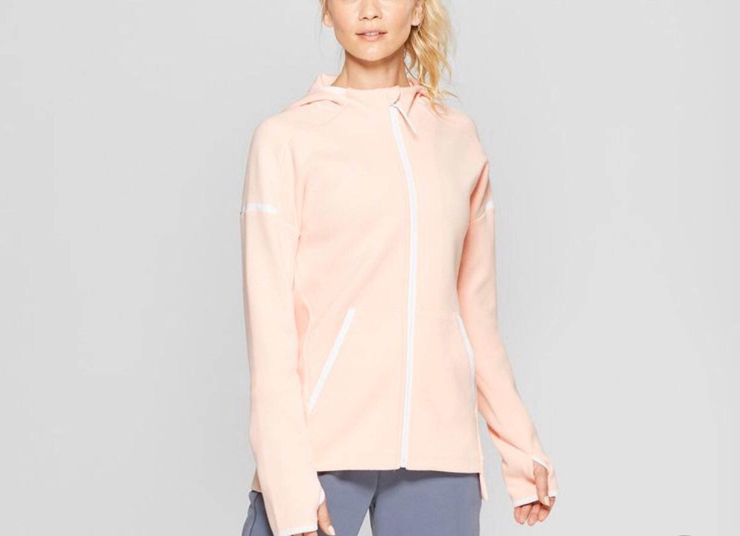 Fleece Full ZIP Pale Pink Jacket