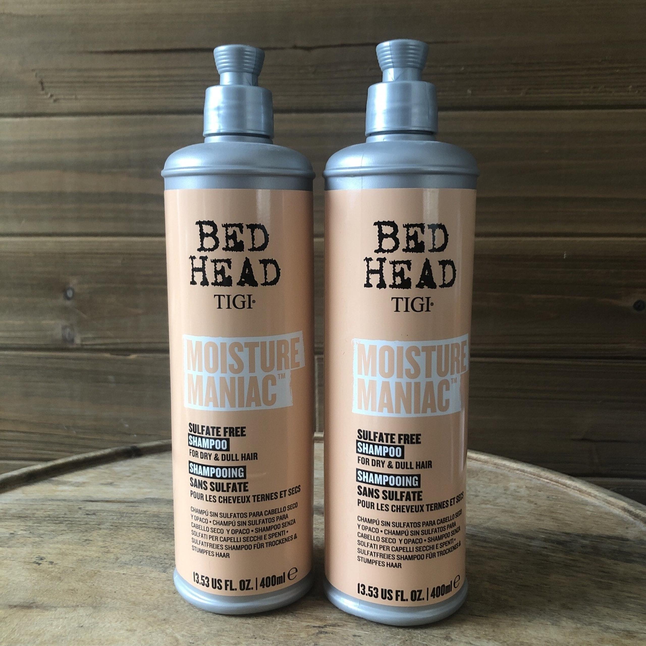 (2) Bed Head Moisture Maniac Shampoo For Dry and Dull Hair - 13.53oz Each