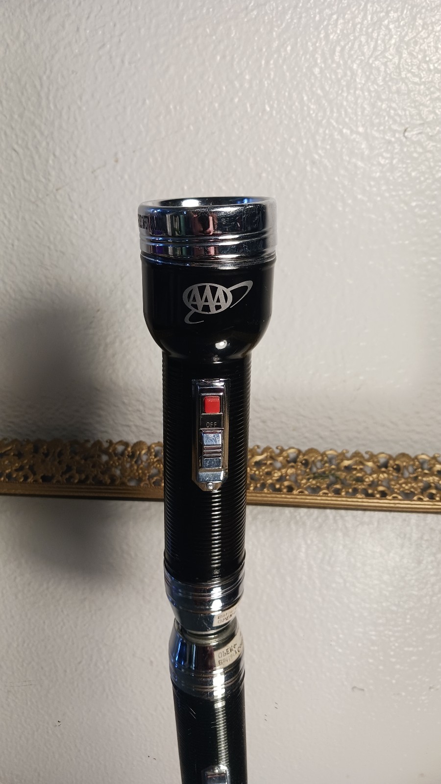 Vintage TRAILBLAZER Flashlight AAA Police Officer Safety Council Advertising