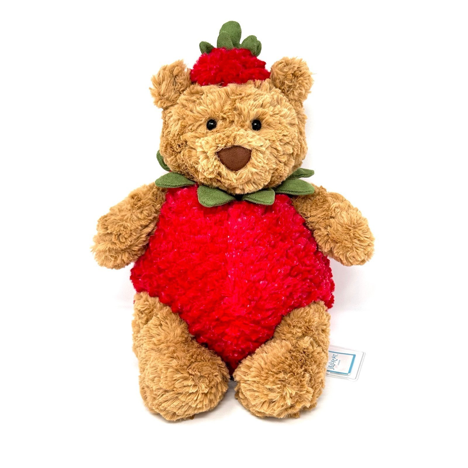 AUTHENTIC Jellycat Bartholomew Bear Strawberry❗️RETIRED - VHTF❗️NWT