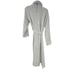 Barefoot Dreams Cozy Chic Adult Robe Long Sleeve Light Gray/White Size 2 / M NWT