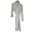 Barefoot Dreams Cozy Chic Adult Robe Long Sleeve Light Gray/White Size 2 / M NWT