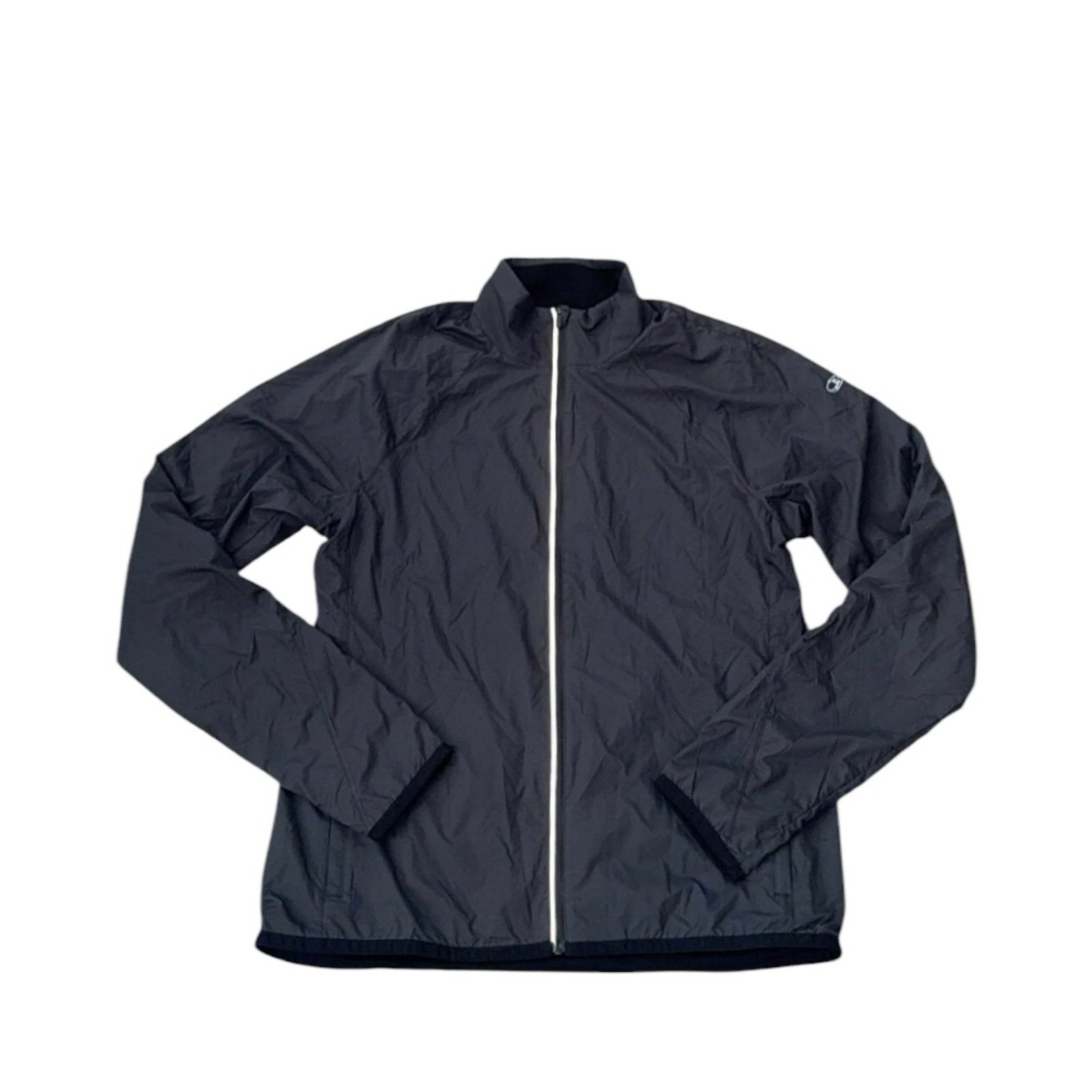 Icebreaker Cool-Lite Rush Black/Gray Windbreaker Athletic Jacket Medium