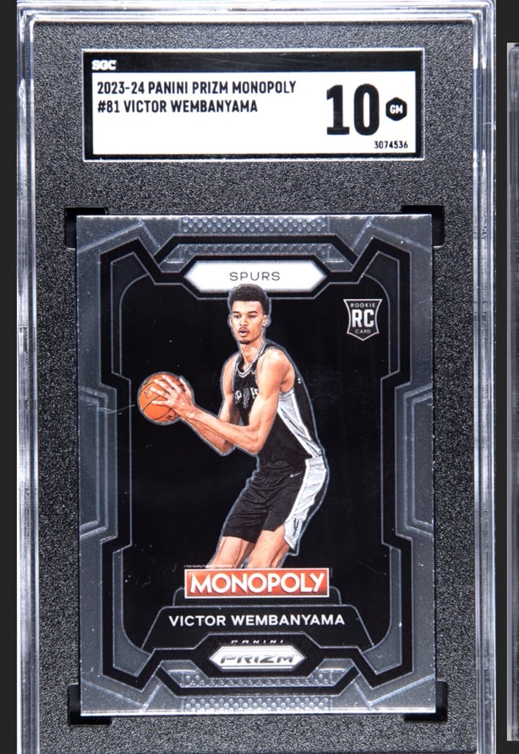 victor wembanyama ROY Monopoly Card