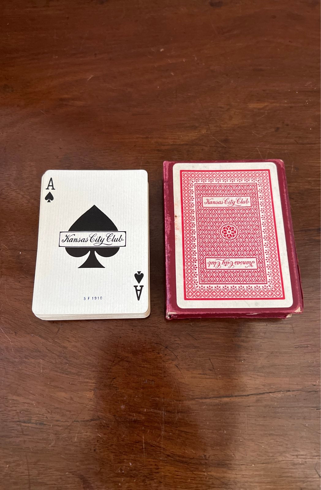 Rare Antique Playing Cards from the Kansas City Club