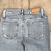 PAIGE Amber Mid Rise Straight Fiesta Destructed light wash jeans 25
