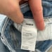 PAIGE Amber Mid Rise Straight Fiesta Destructed light wash jeans 25