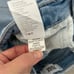 PAIGE Amber Mid Rise Straight Fiesta Destructed light wash jeans 25