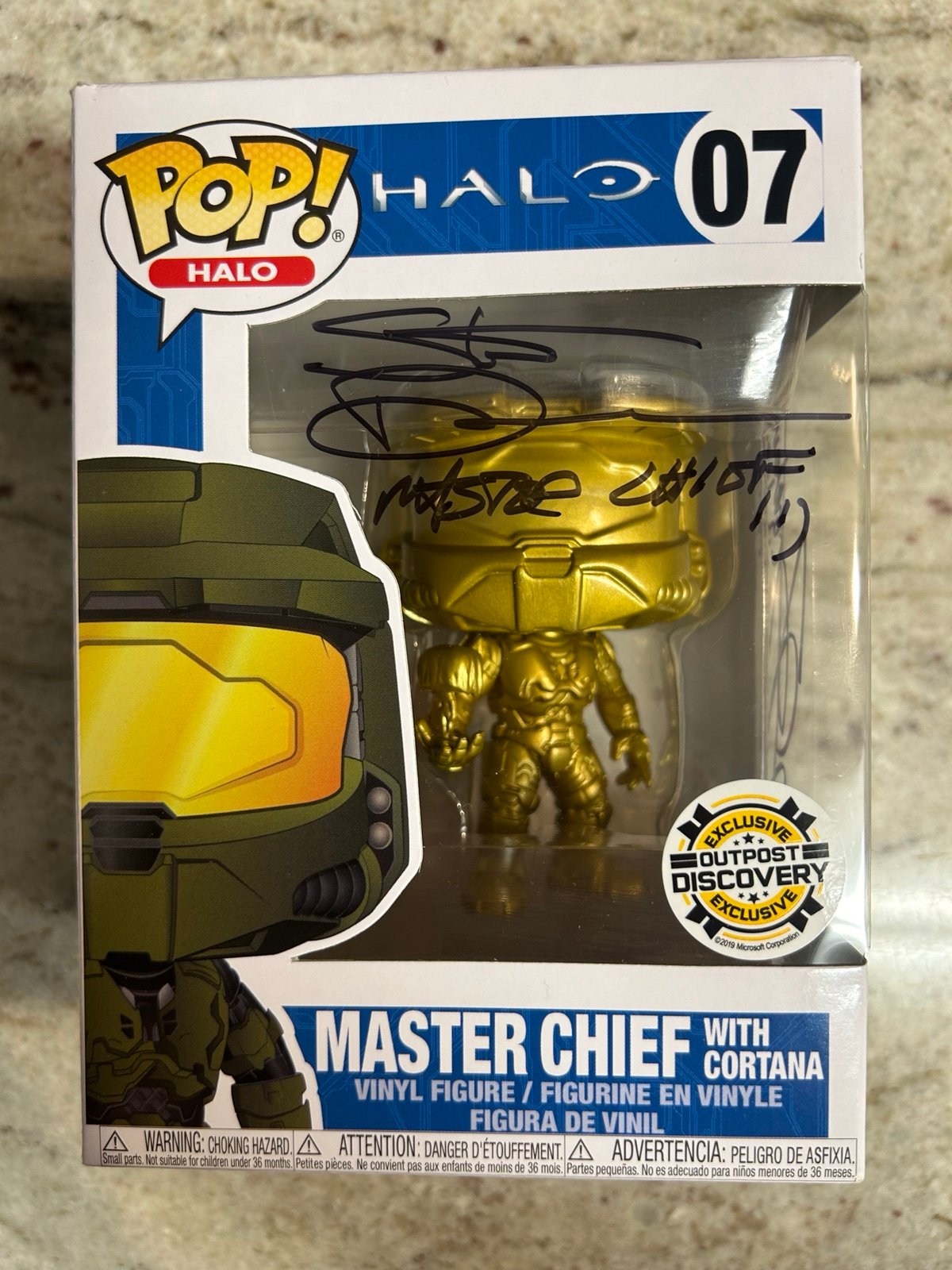 Halo Outpost Discovery Exclusive Funko Pop Steve Downes Jen Taylor Signed