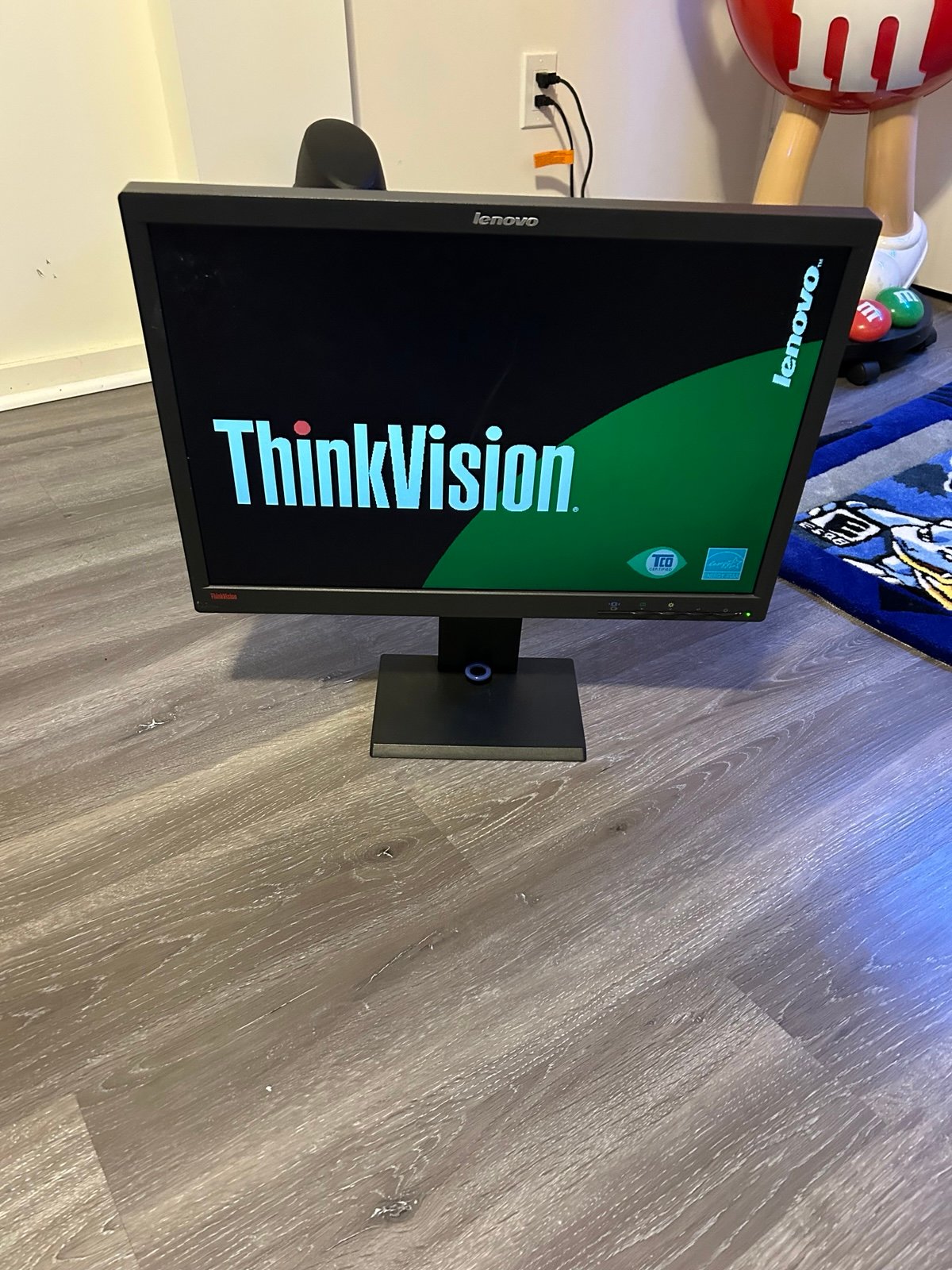 LENOVO L2250pwD THINKVISION WIDESCREEN LCD MONITOR 22 BLACK WITH CABLE