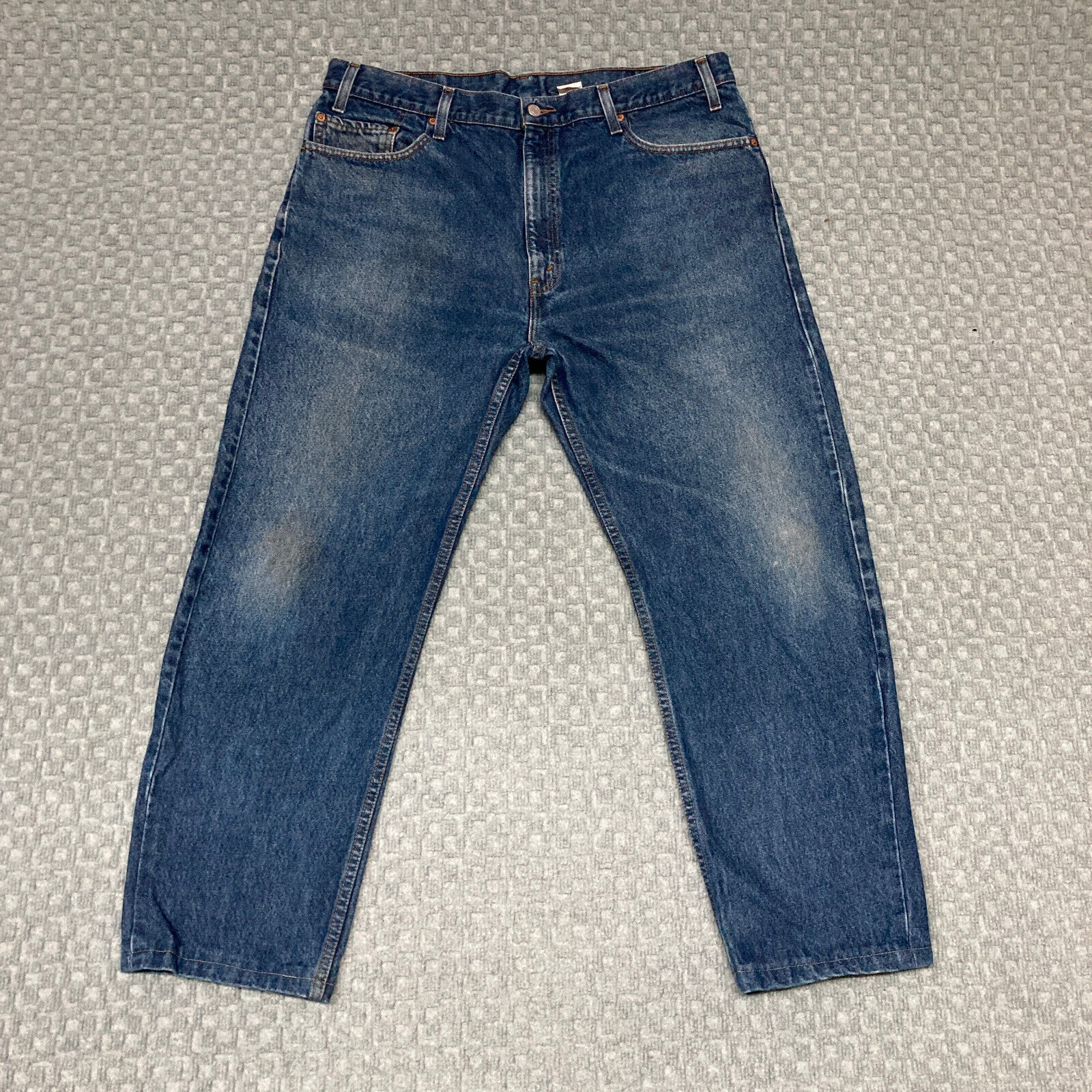VTG Levis Jeans Mens 40x32 Blue 505 Regular Straight Fit Dark Wash Denim Casual