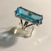 Blue Topaz 925 Sterling Silver Ring