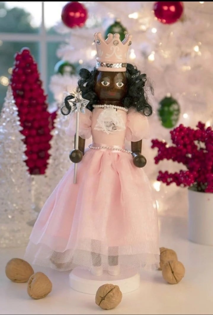 Clever Creations Platinum Sugar Plum Fairy Nutcracker - African American BNWT SO