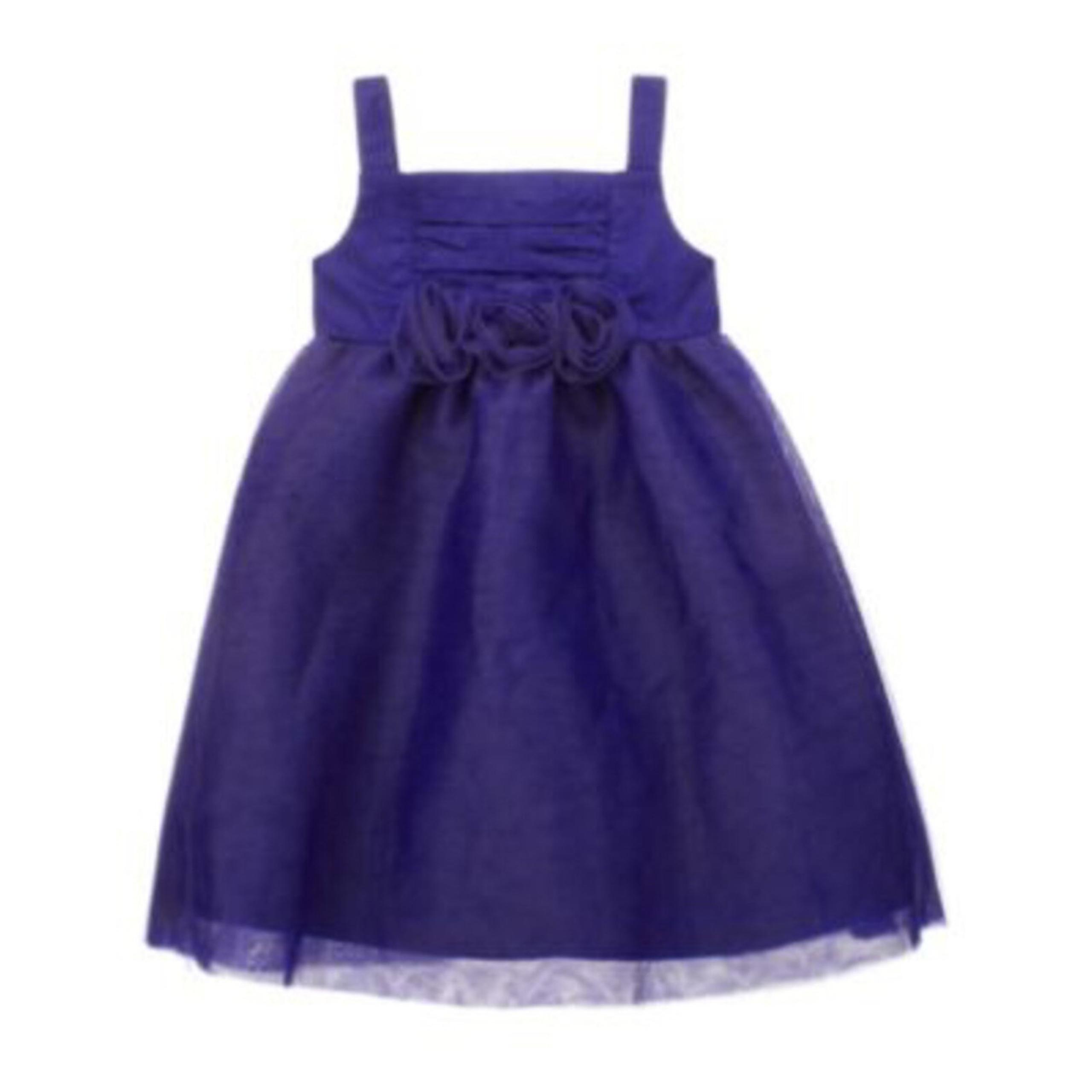 Janie Jack Enchanted Garden Purple Dress tulle rosette 18 24