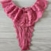 Vintage 80’s Victoria’s Secret Gold Crown Pink Thongs Underwear