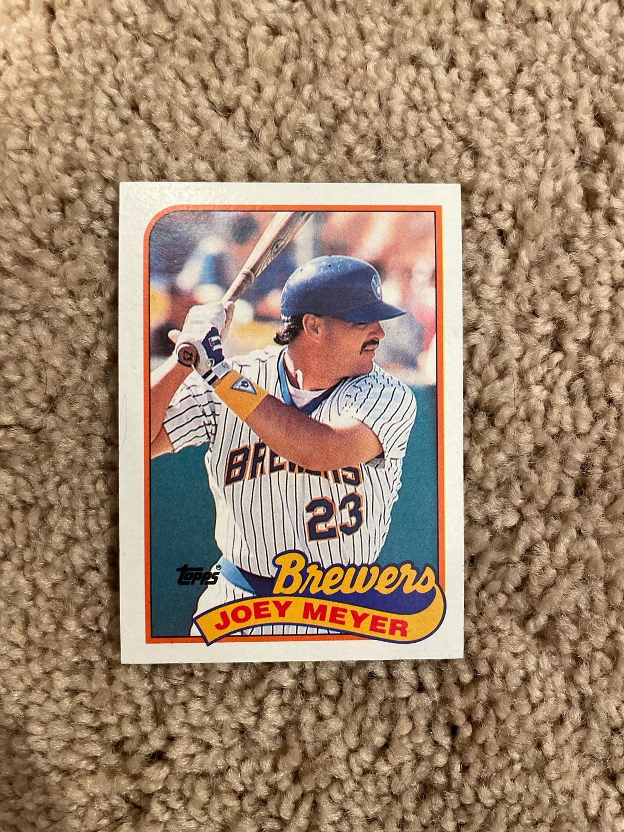 Joey Meyer Baseball Trading Card Topps 1989