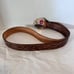 Vintage Crumrine Ornate Western Belt Buckle & Rockmount Saddle Leather Belt 42