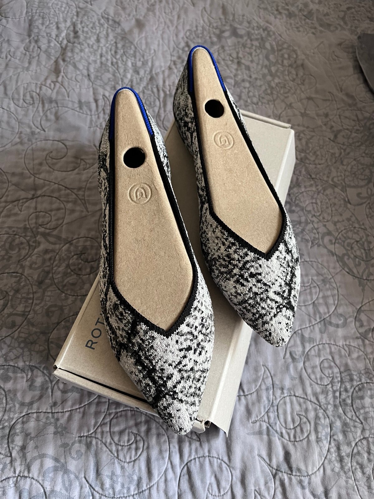 Rothy’s Python Print Pointed Flat