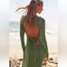 NWOT FREE PEOPLE Aubre Open-Back Essential Jersey Maxi Dress Mermaid Green M