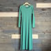 NWOT FREE PEOPLE Aubre Open-Back Essential Jersey Maxi Dress Mermaid Green M