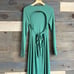 NWOT FREE PEOPLE Aubre Open-Back Essential Jersey Maxi Dress Mermaid Green M