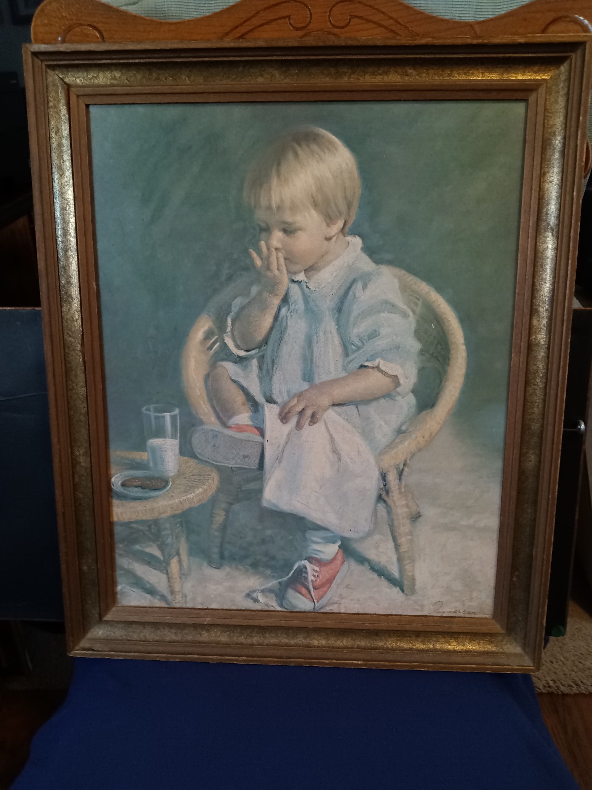 A print by artist James Ingwerson. Vintage.