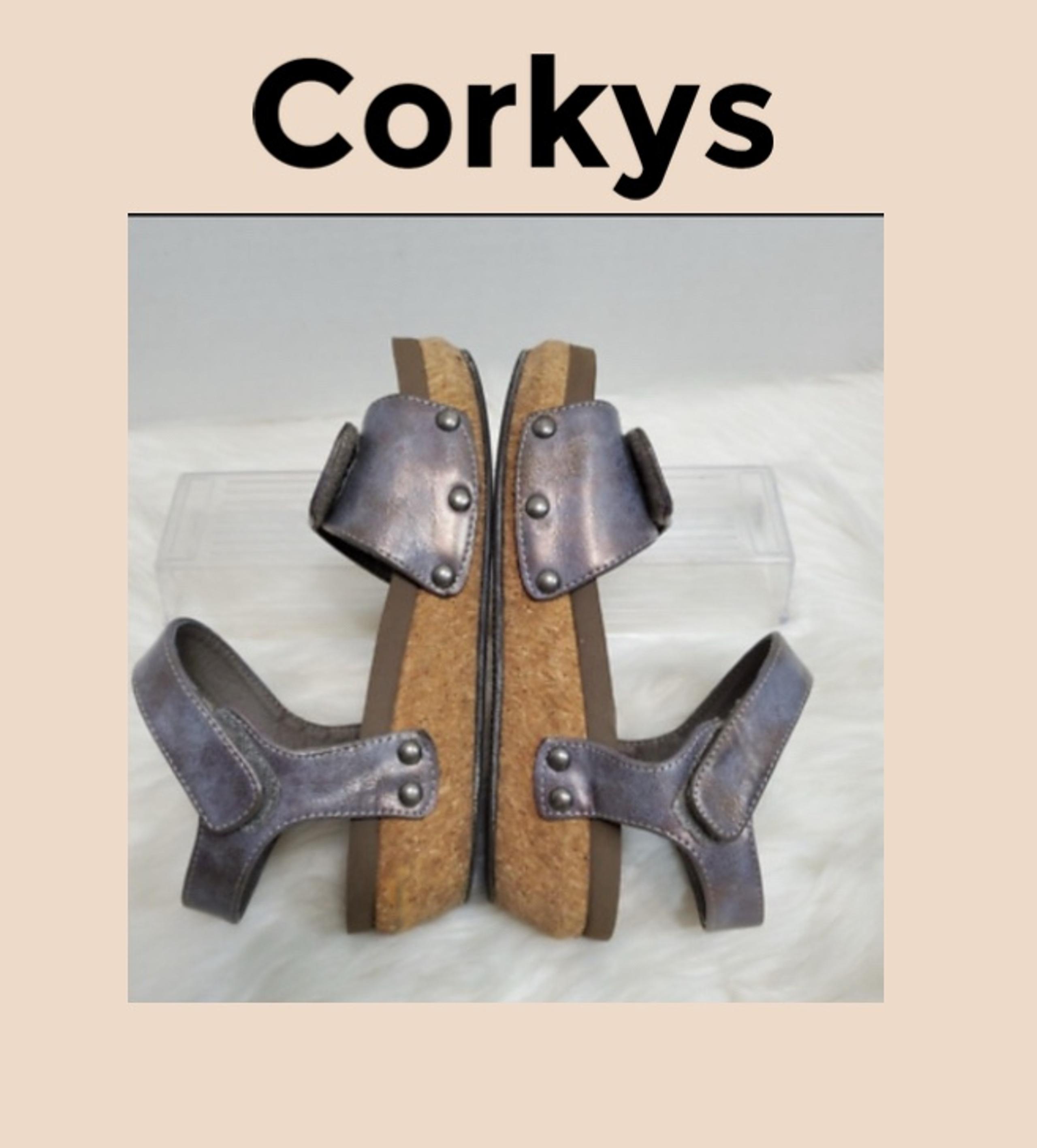 Boutique By Corkys Women’s Cargo Cork Platform Wedge Sandals Size 8