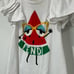 KIDS: Fendi Sleeveless Dress in White with Watermelon Monster Print
