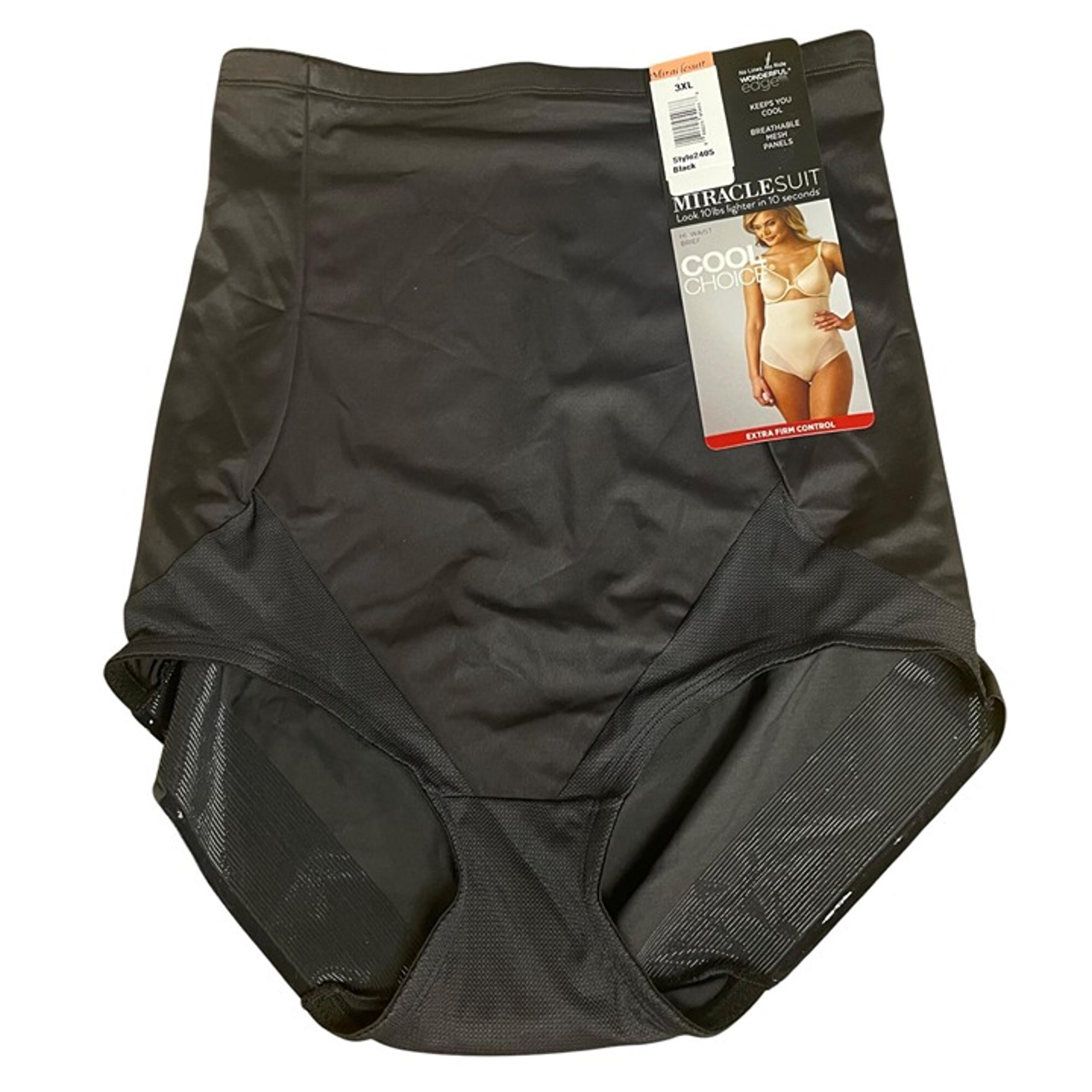 Miraclesuit 2405 High Waist Briefs Black Sz 3XL