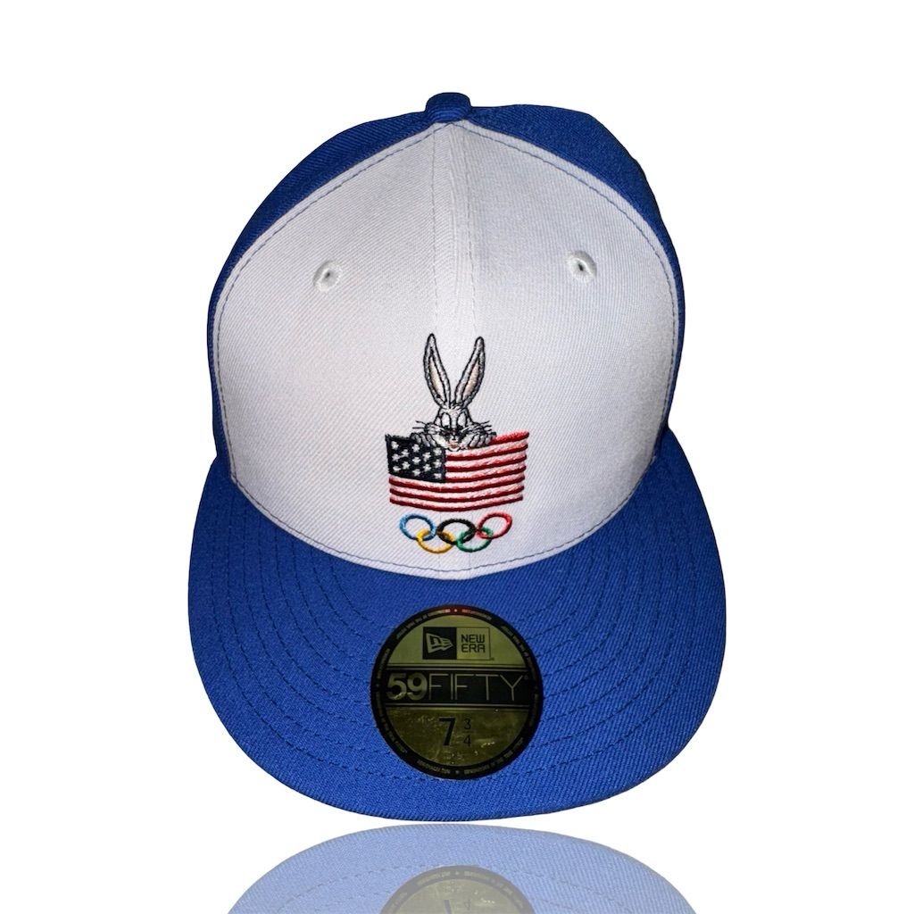 Bugs Bunny Looney Tunes x Team USA New Era 59FIFTY Fitted Hat 7 1/4/ Brand New