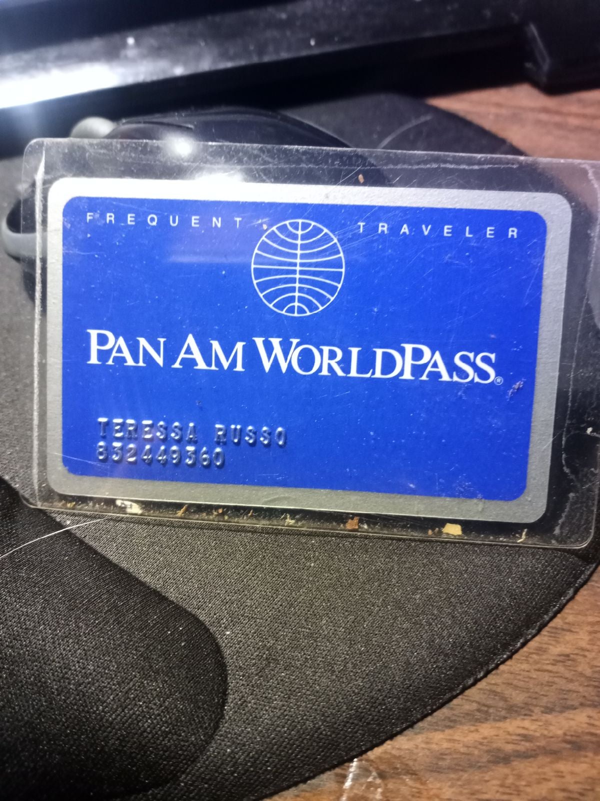 VINTAGE PAN AM WORLDPASS FREQUENT FLIER