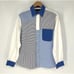 Paul Fredrick Classic Fit Button Up Dress Shirt Mens Size M Blue Color Block