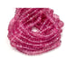 Pink Topaz Natural Gemstone Faceted Rondelle Shape Beads Full 16 Strand 6-7mm