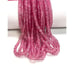 Pink Topaz Natural Gemstone Faceted Rondelle Shape Beads Full 16 Strand 6-7mm