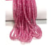 Pink Topaz Natural Gemstone Faceted Rondelle Shape Beads Full 16 Strand 6-7mm