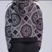 ADIDAS | Black & White Bandana Print Cropped Hoodie Kaleidoscope Women’s Size S