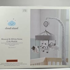 Cloud Island Baby Musical & White Noise Crib Mobile w/ Animals Auto Shut off NEW