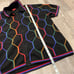 Supreme Hex Zip Up Polo in black XL
