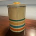 Rare Tindeco Vintage MCM Art Deco Tin with Stripes
