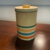 Rare Tindeco Vintage MCM Art Deco Tin with Stripes
