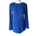 NWT, Free People Chelsey Mini Dress Blue Velvet Open Back Bell Sleeves, Sz S